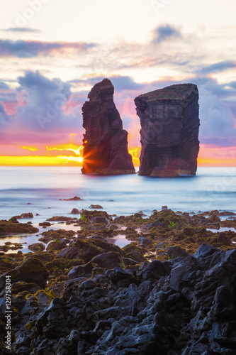 Felsen am Strand von Mosteiros (Sao Miguel Azoren) photo