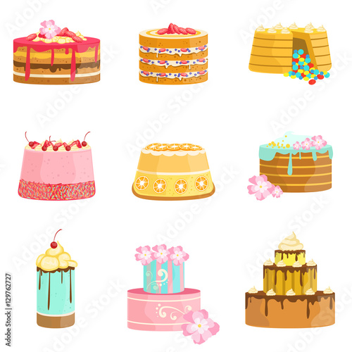 Sweet Party Layered Cakes Assortment