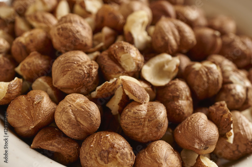 Filberts, sometimes called Hazelnuts. Removed from their shells and still raw.