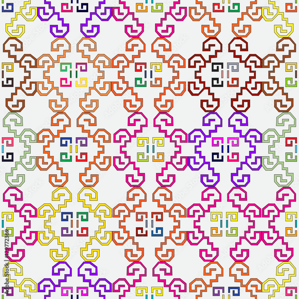 Seamless ornament with Mexican pattern Seamless ornament with Mexican pattern