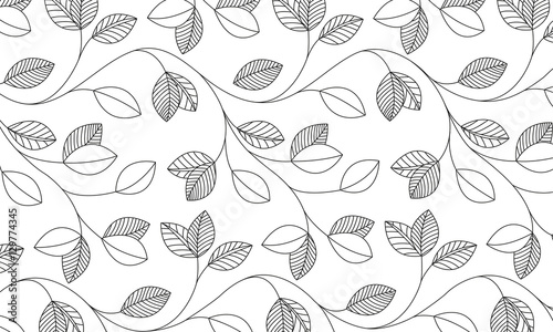 Vektor - Blättermuster / Vector - Leaf pattern