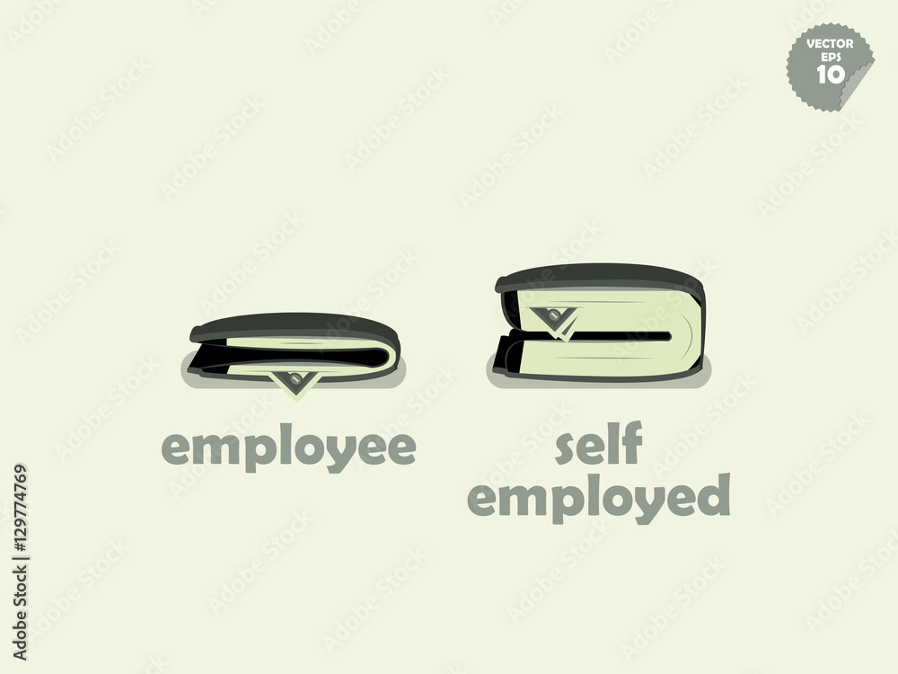 wallet money comparison between employee and self employed
