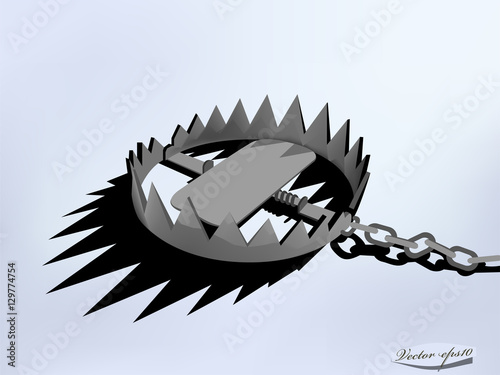 vector design of metal trap
