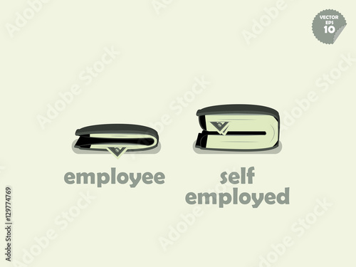 wallet money comparison between employee and self employed

