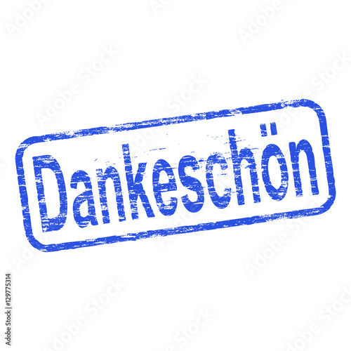 Dankeschon Rubber Stamp