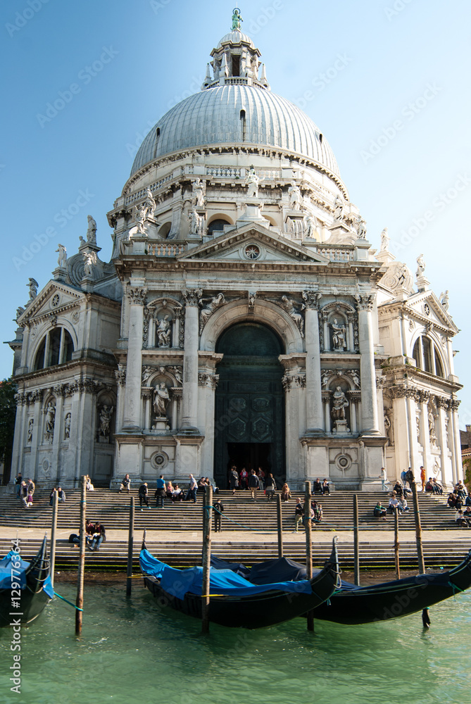 Basilica Santa Maria della Salute with Gondolas