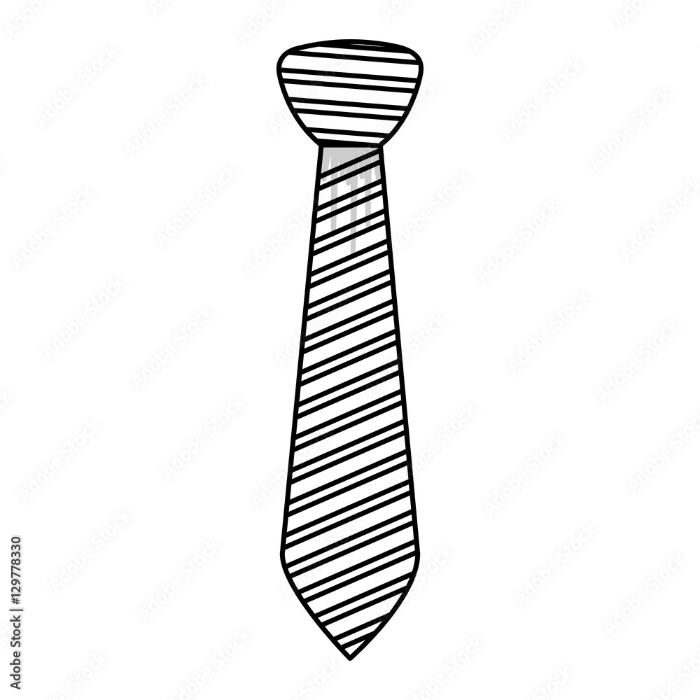 Necktie icon. Cloth fashion style wear and shop theme. Isolated design. Vector illustration