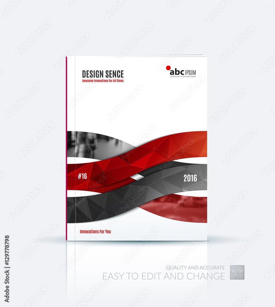 Business vector. Brochure template layout, cover design annual r