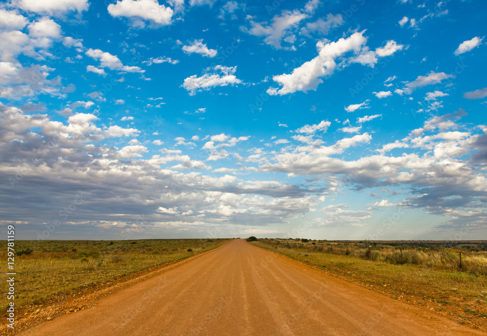 Australian outback dirt road rural landscape