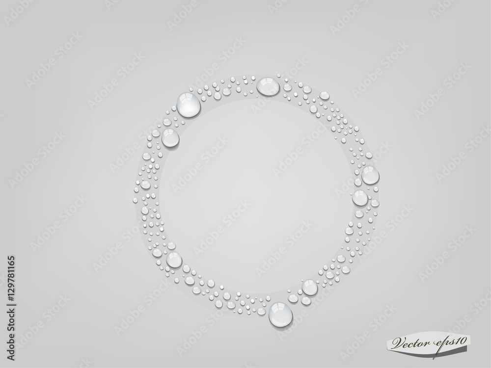 vector of water drop in circle form, glass condensed water concept
vector of water drop in circle form, glass condensed water concept