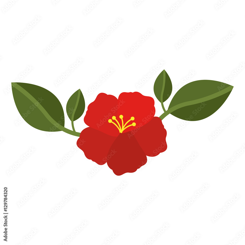 Flowers icon. Decoration garden ornament and nature theme. Isolated design. Vector illustration
