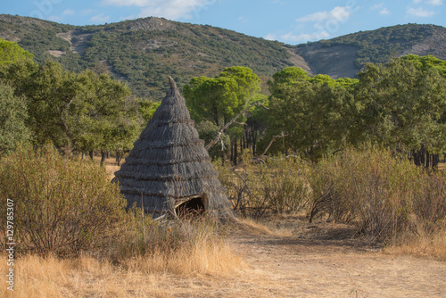 Small hut of the Cabaneros people, Spain photo