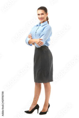 Young beautiful businesswom...