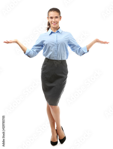 Young beautiful businesswom...