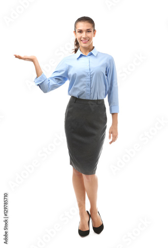Young beautiful businesswom...