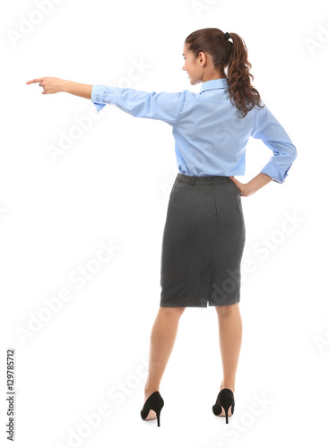 Young businesswoman standin...