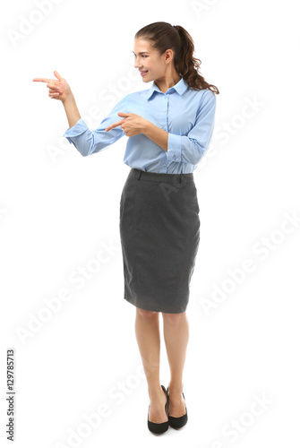 Young beautiful businesswom...