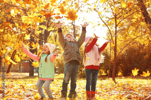 Group of happy children res...