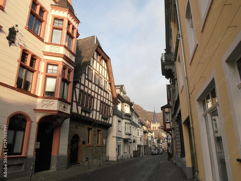 street in old German town
