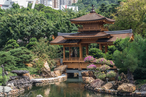 Pavilion Bridge in Nan Lian Garden, Hong Kong