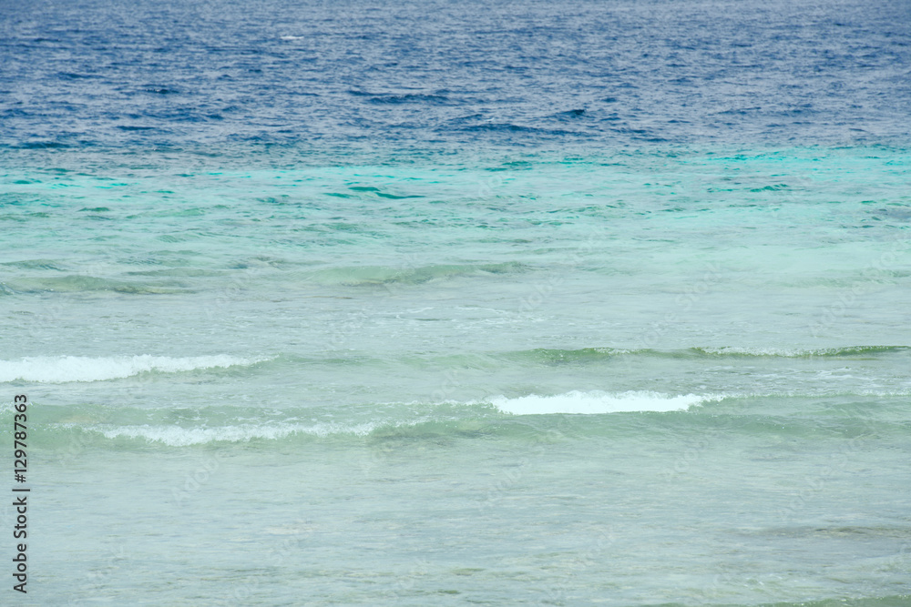 Blue tropical sea background