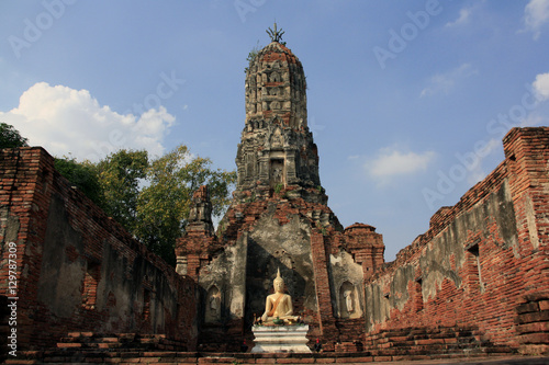Old temples in Ayutthaya Thailand
