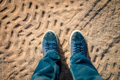 Legs on the the desert sands