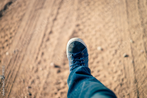 Legs on the the desert sands