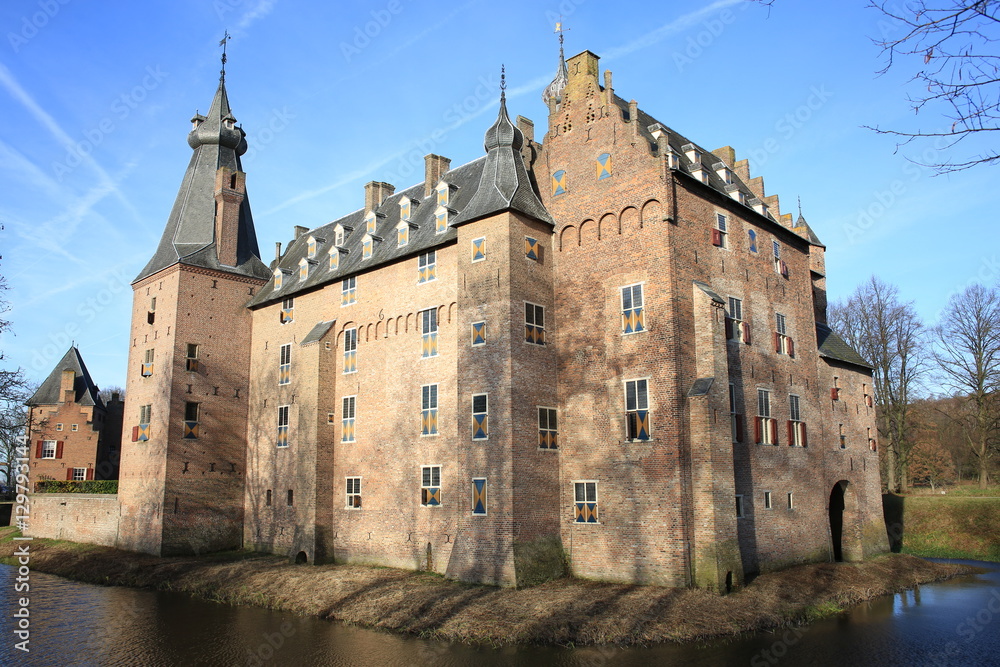 The historic Castle Doorwerth in The Netherlands