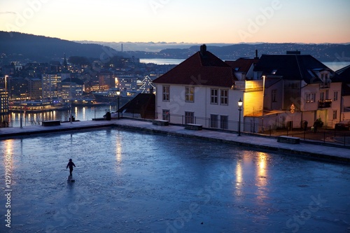 Child on ice - Bergen, Norway © JohnAndreas