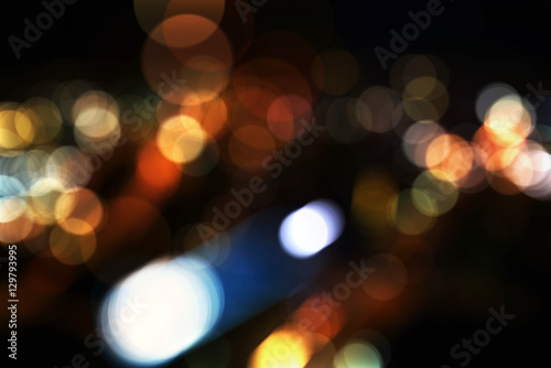 Colorful defocused bokeh lights © giftography