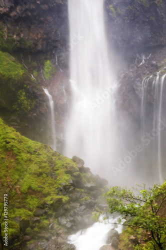 powerful waterfall by summer © Yury Zap