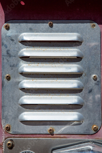 aluminium ventilation grill close up