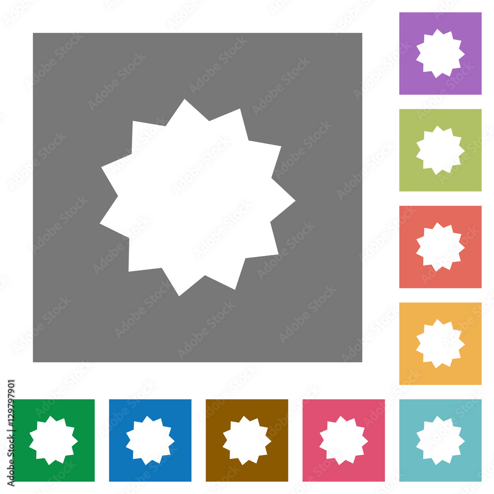Certificate square flat icons Certificate square flat icons