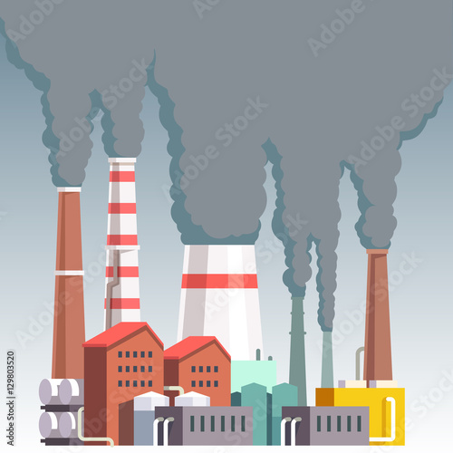 Highly polluting factory plant