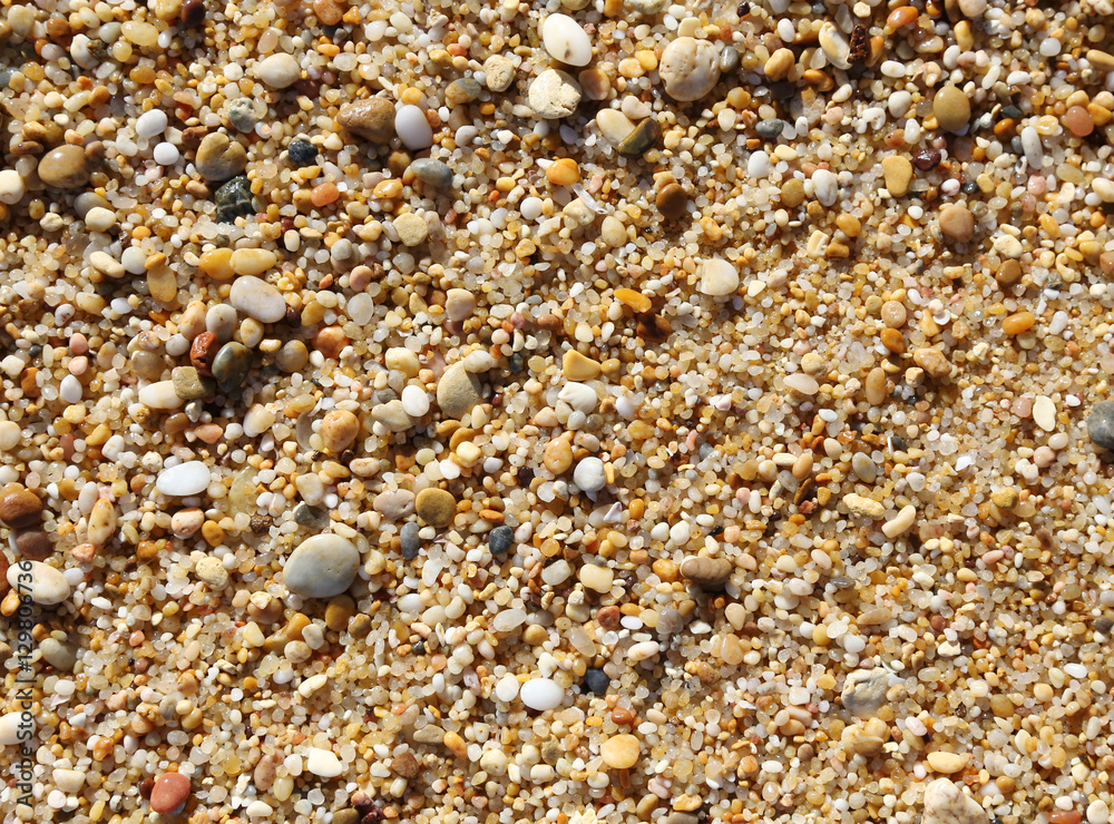 Pebble stones on the beach