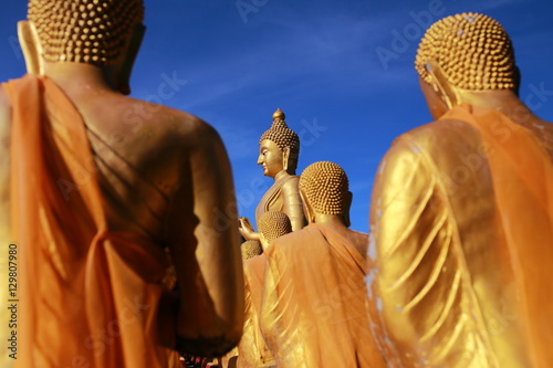 Big Buddha in Buddhism Memorial Park Public Templel  Prachinburi Thailand photo