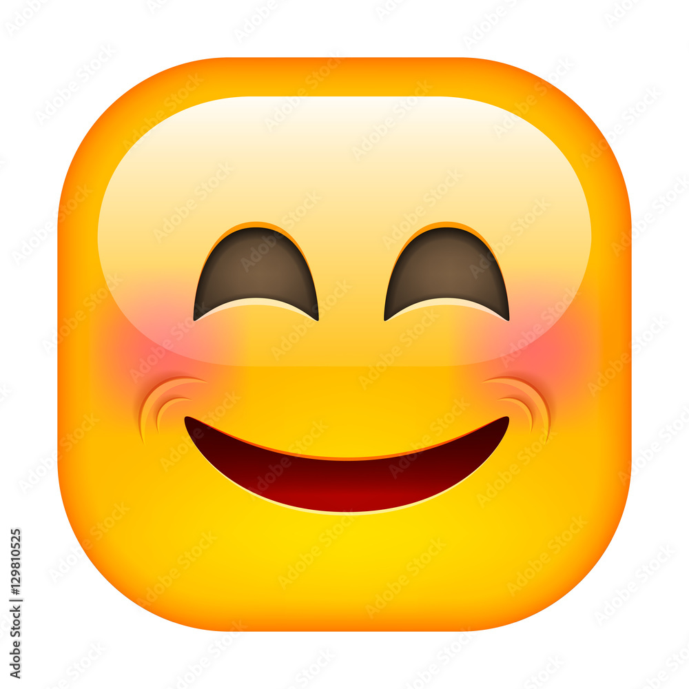 Laughing Emoticon. Happy Smile Laughing Emoticon. Happy Smile