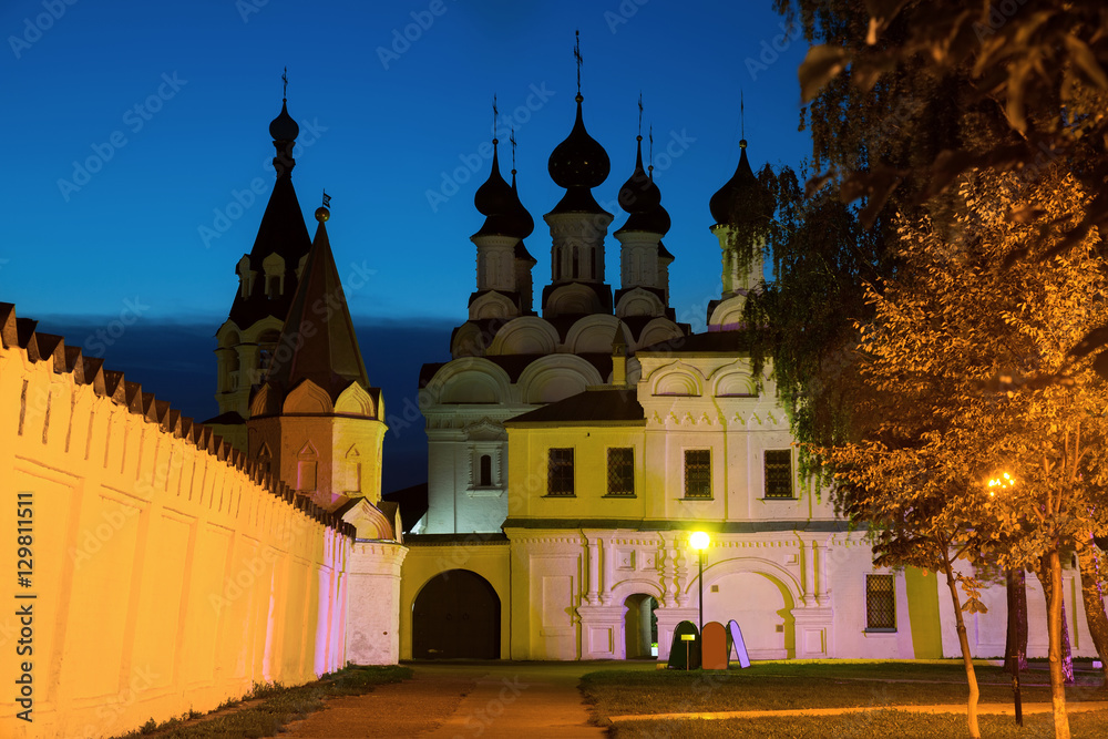 Naklejka premium monastery in evening