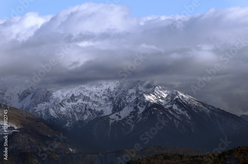 Alpine landscape in the snow. © Bahvalov-s