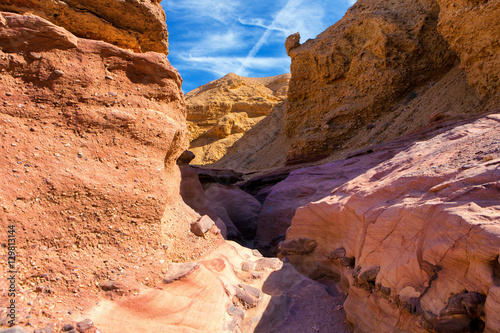 The Red Canyon geological attraction in Israel