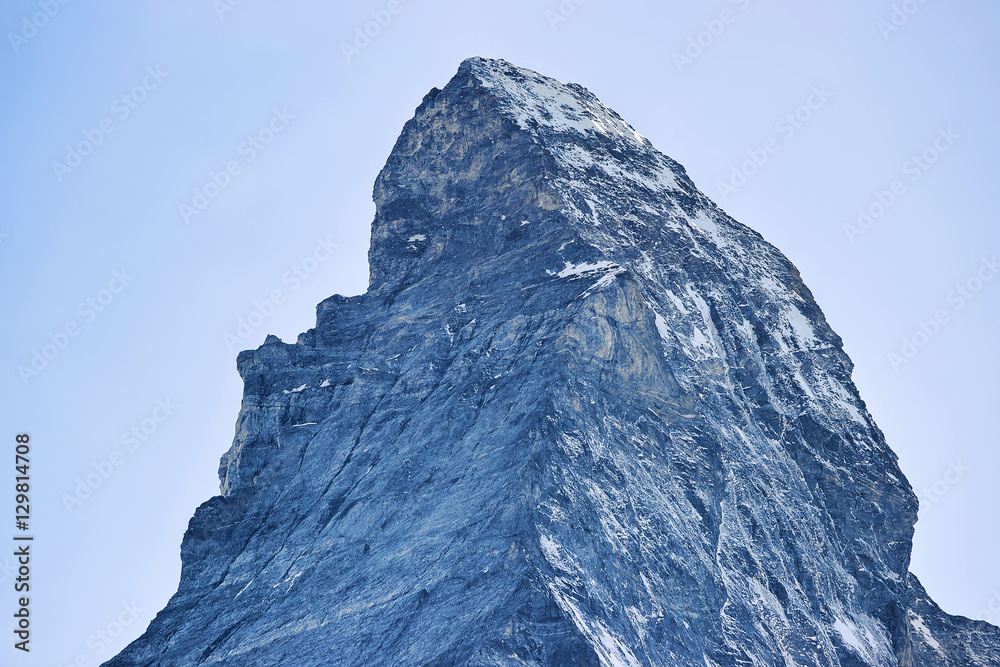 Matterhorn mountain and Zermatt Switzerland in summer