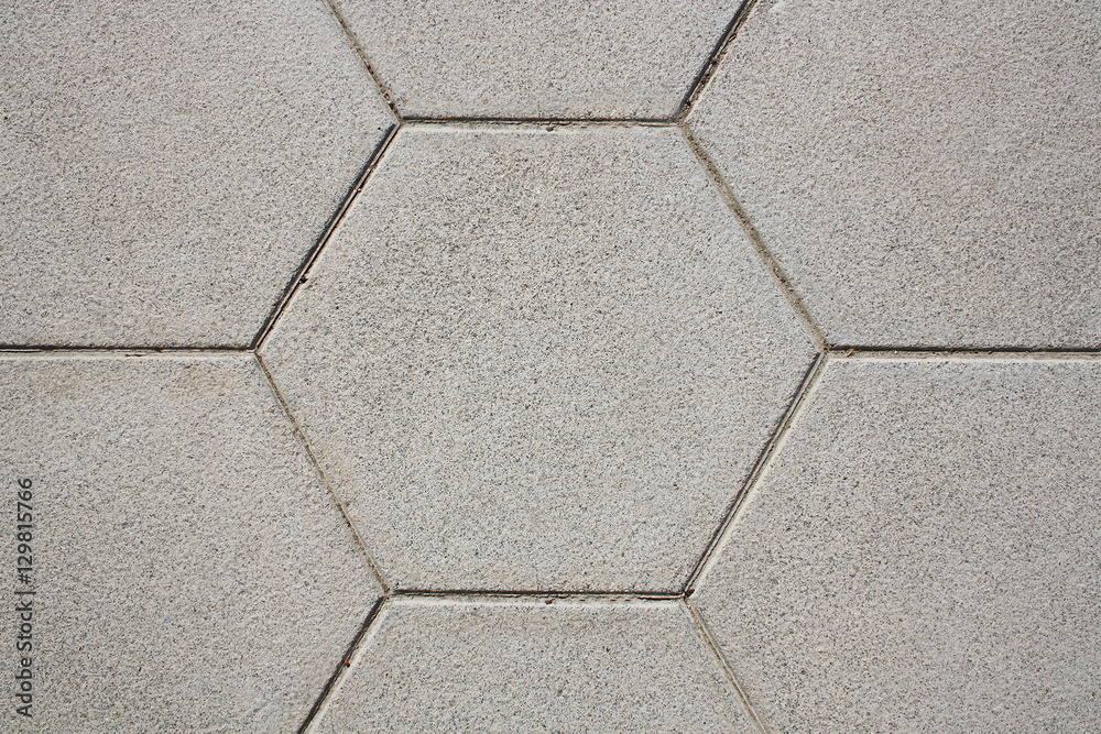 hexagon floor texture or background
