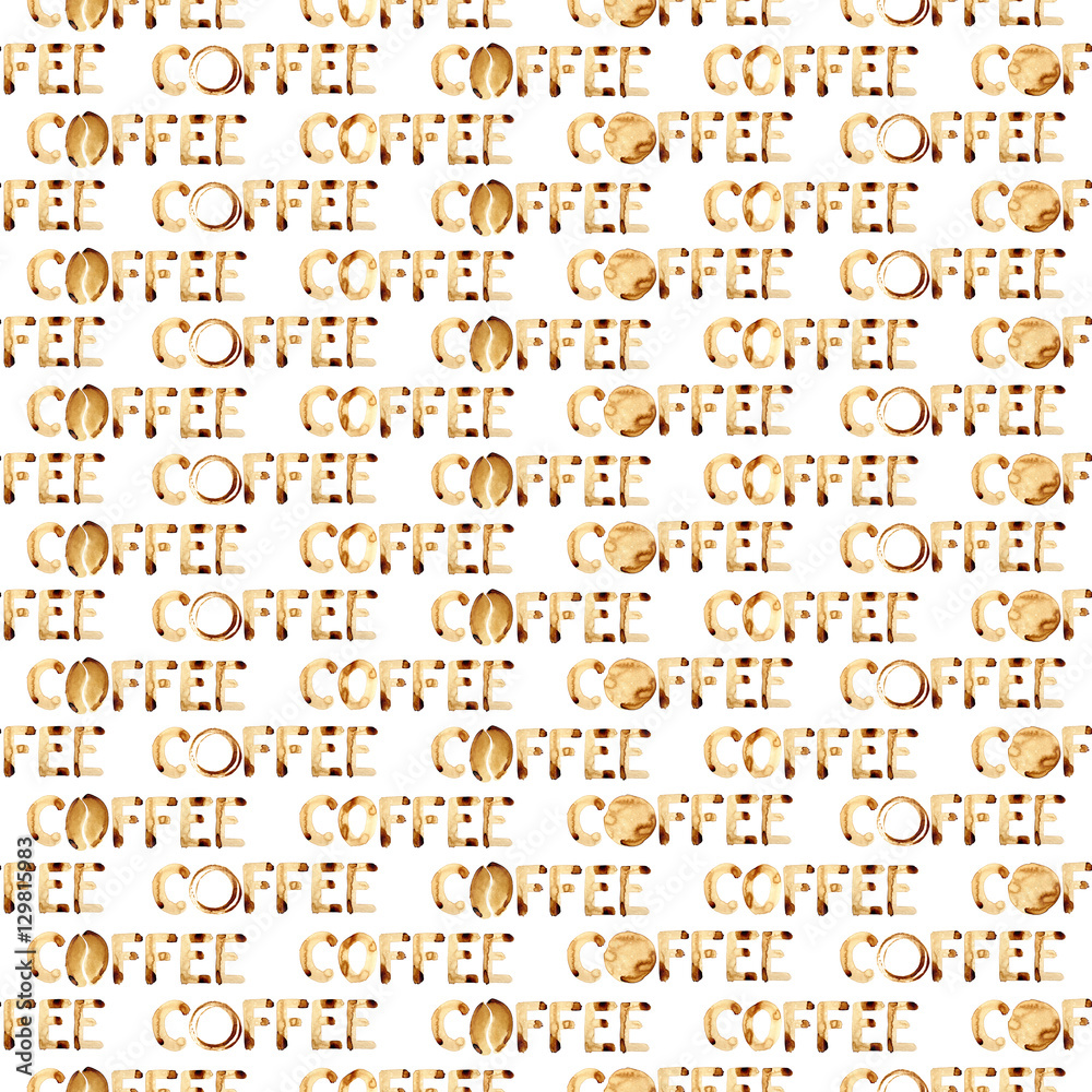 Word Coffee - seamless Word Coffee - seamless