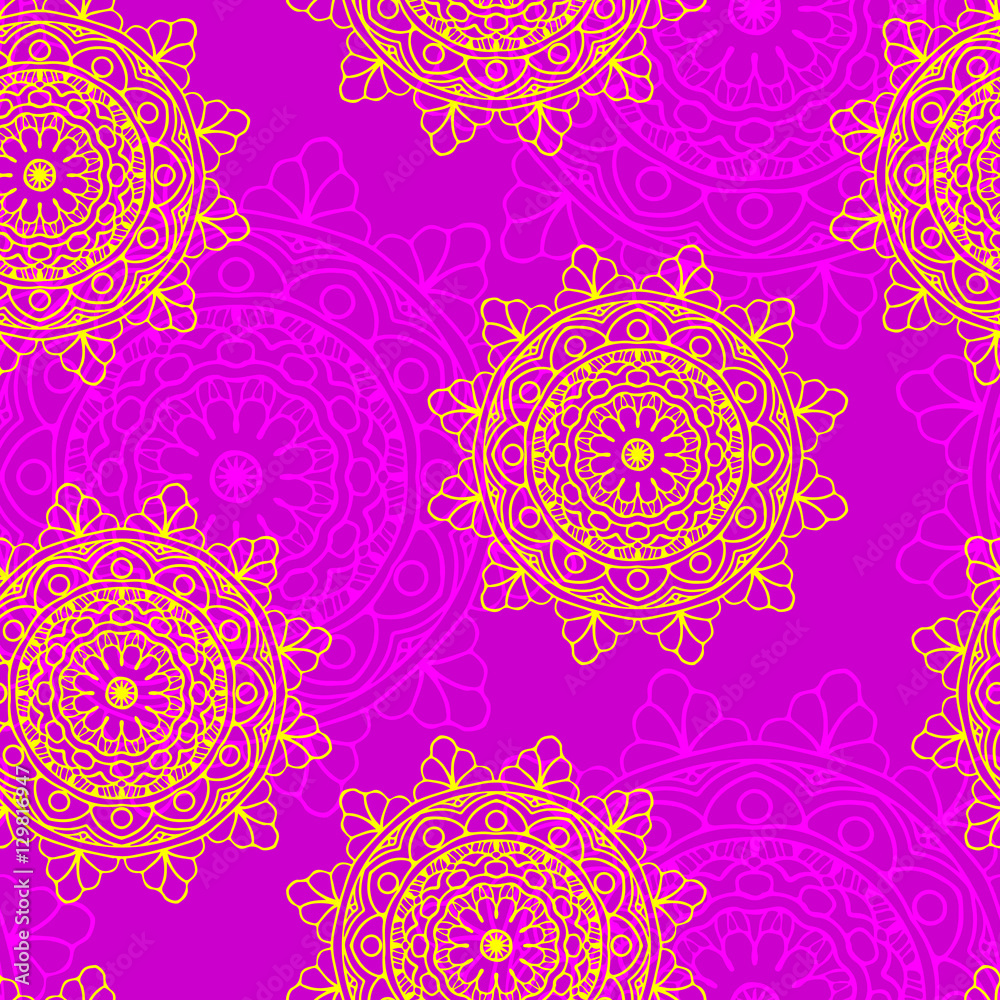 Obraz premium mandala seamless pattern