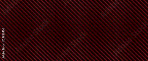 Red carbon fiber material texture background, digital illustration art work.