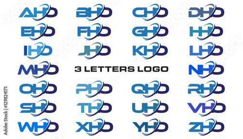 3 letters modern generic swoosh logo AHO, BHO, CHO, DHO, EHO, FHO, GHO, HHO, IHO, JHO, KHO, LHO, MHO, NHO, OHO, PHO, QHO, RHO, SHO, THO, UHO, VHO, WHO, XHO, YHO, ZHO