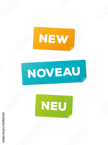 NEW NOVEAU NEU tags