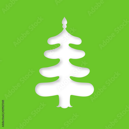 Christmas tree. Laser cutting template