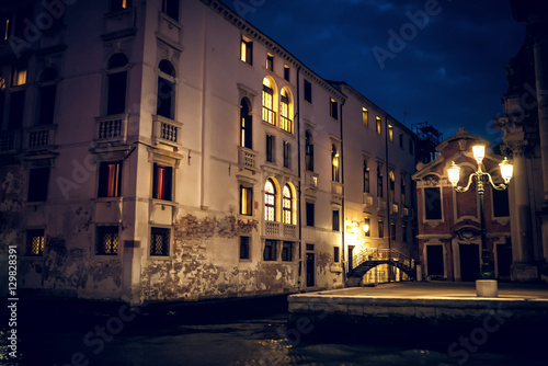 Venice Grand canal by night